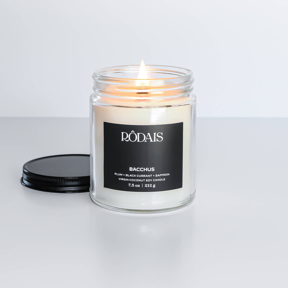 Bacchus: Wooden Wick + Virgin Coco Soy Candle