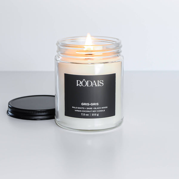 Gris-Gris: Wooden Wick + Virgin Coco Soy Candle
