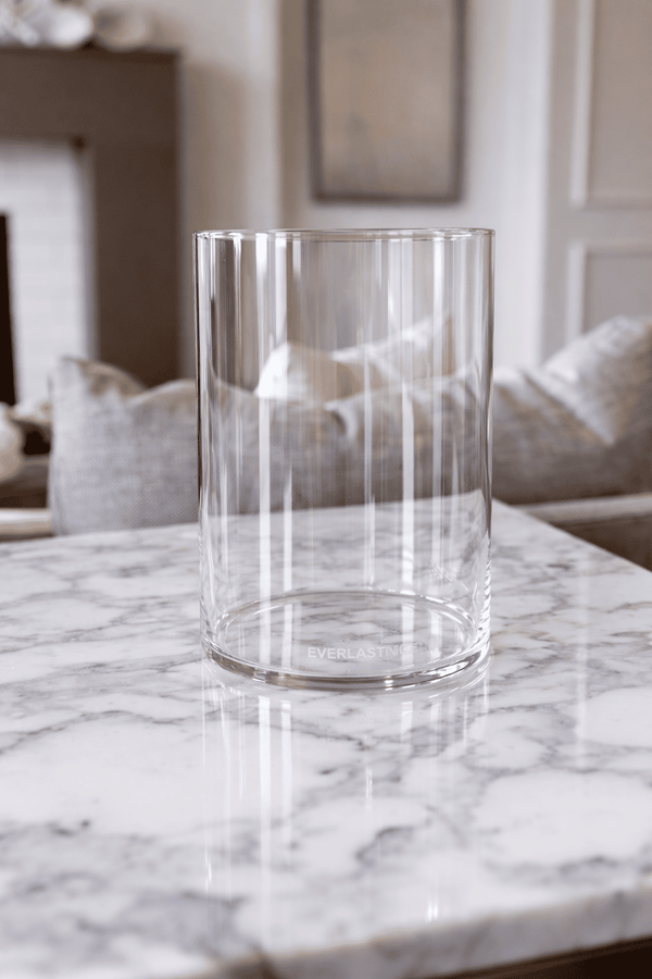 Glass Hurricane Vase for Candles – Clear