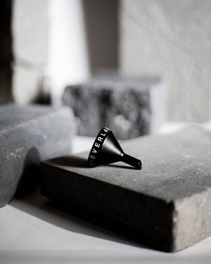 Black Steel Funnel for Pristine Oil