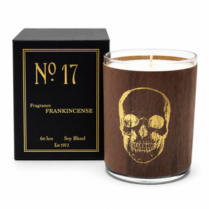 No 17 Gold Skull Frankincense Candle