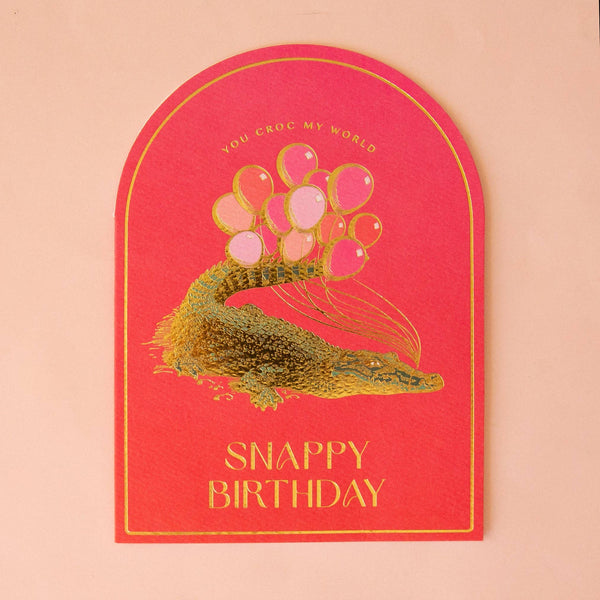 You Croc My World Birthday Card | Crocodile