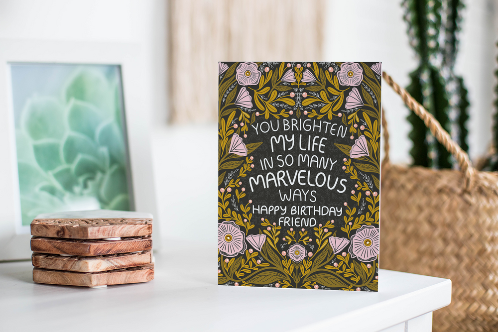 Marvelous Birthday Greeting Card